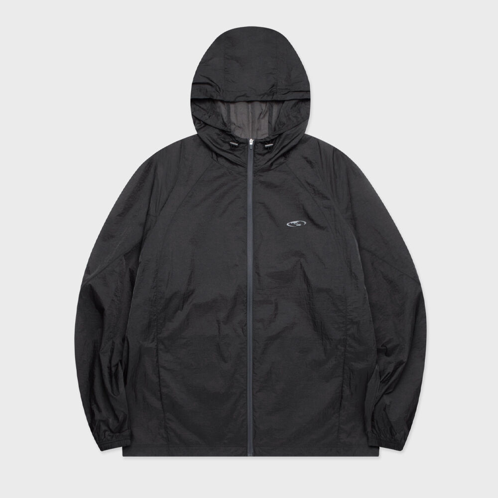 Signature nylon light weight hood jumper - LIGHT BLUE - 감도