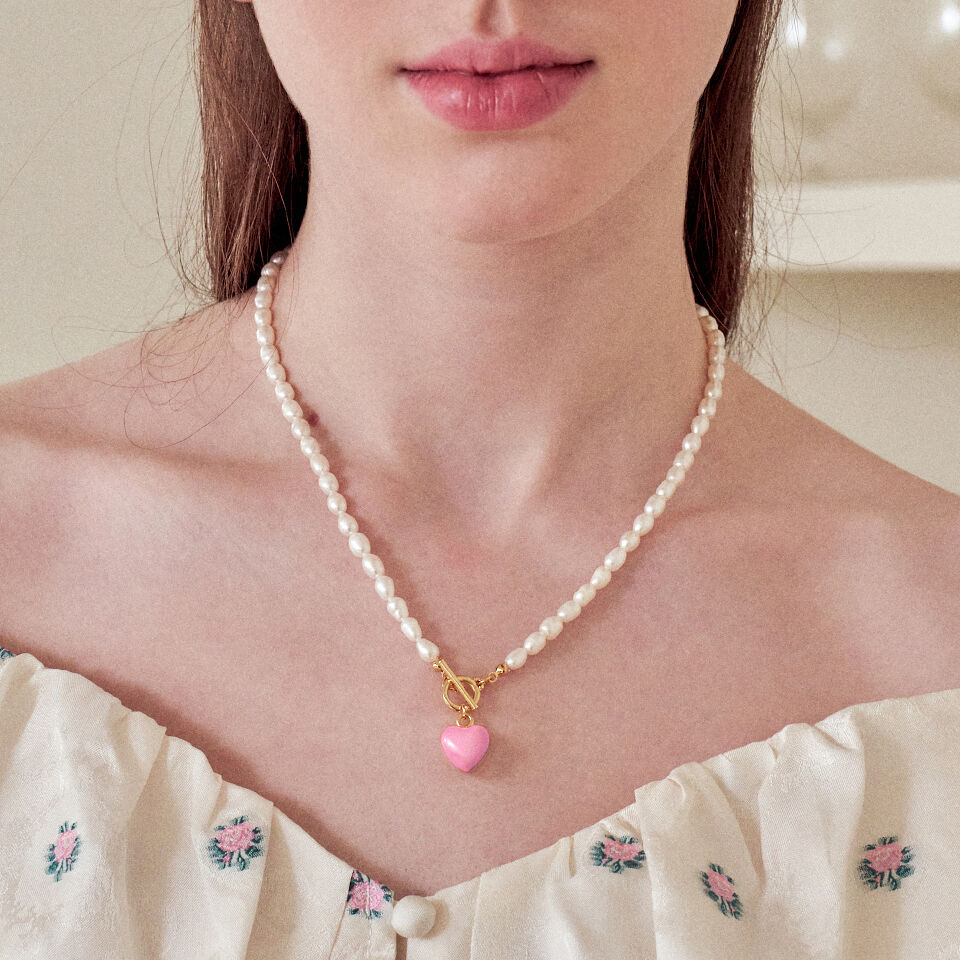 ★ENGBROX★ poppins pearl toggle necklace EBNL22097 poppins pearl toggle necklace - 감도 깊은 취향 셀렉트샵 29CM