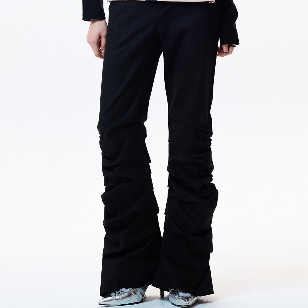 ★LUVISTRUE★IM DENIM PLEATS SKIRT PANTS(BLACK)★正規品/人気 IM デニムプリーツスカートパンツ (ブラック) - LUVISTRUE | 60