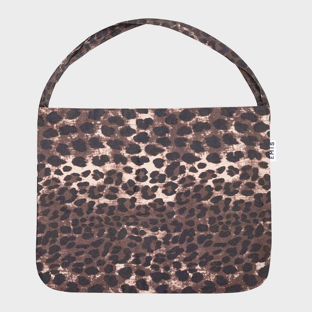 ★ Emis ★ New Leopard Corduroy Eco Bag Gray 人気 ☆EMIS☆ NEW LEOPARD CORDUROY ECO BAG (EMIS/エコバッグ