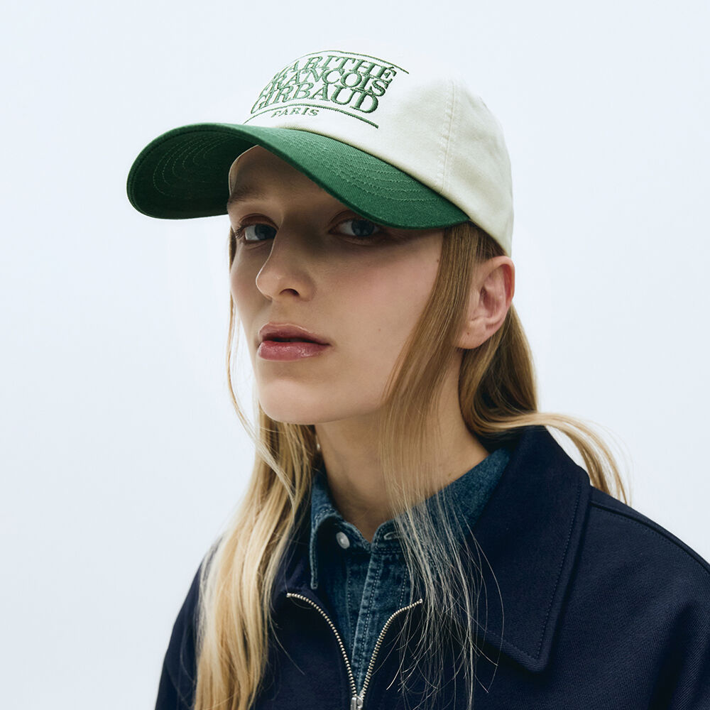 CLASSIC LOGO 6PANEL COLOR BLOCK CAP green - 감도 깊은 취향