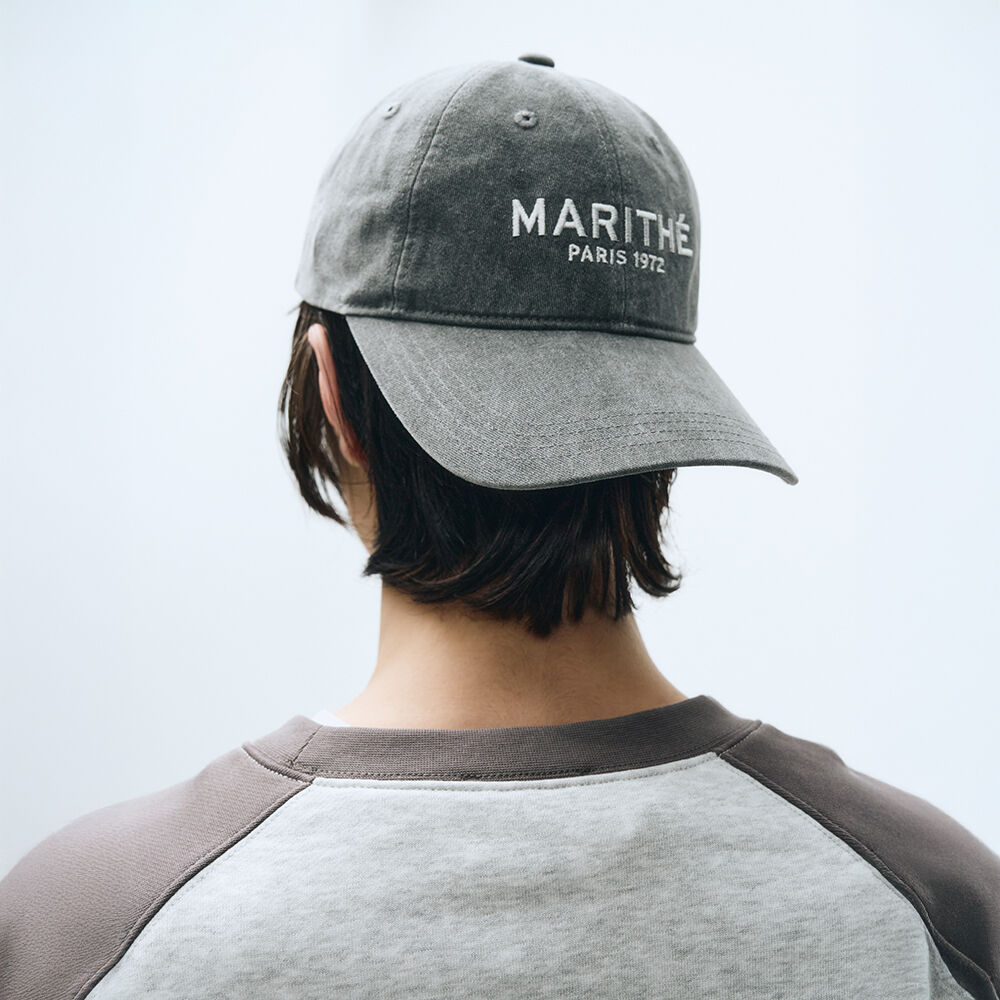 COVERNAT■Logo Denim Washing Ball Cap■送料込 デニムオリジナルCロゴ B.Bキャップ ブルー - Covernat | 60