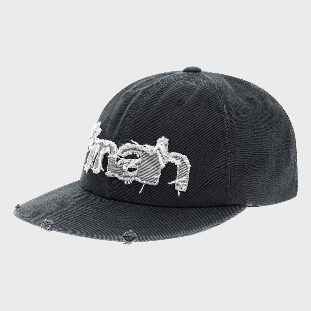 【mahagrid】25SS★ WASHED RAW CUT mah CAP Qoo10 MAHAGRID WASHED RAW CUT ロゴ キャ