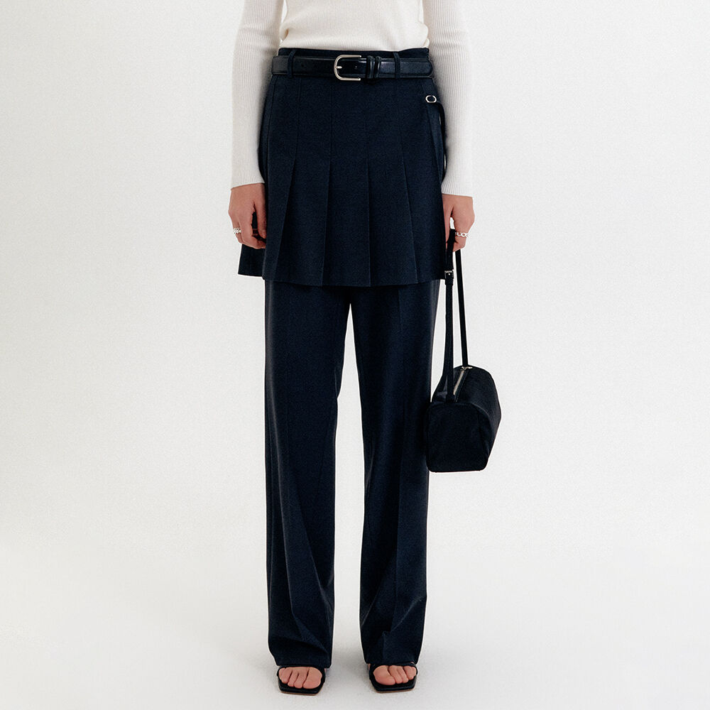 LARTIGENT ♥ L13 PLEATS SKIRT PANTS /追跡付 MUSINSA | LARTIGENT L13 PLEATS SKIRT PANTS(BLACK)