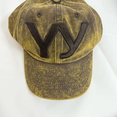 YY COTTON BALL CAP (YELLOWISH BROWN) - 감도 깊은 취향 셀렉트
