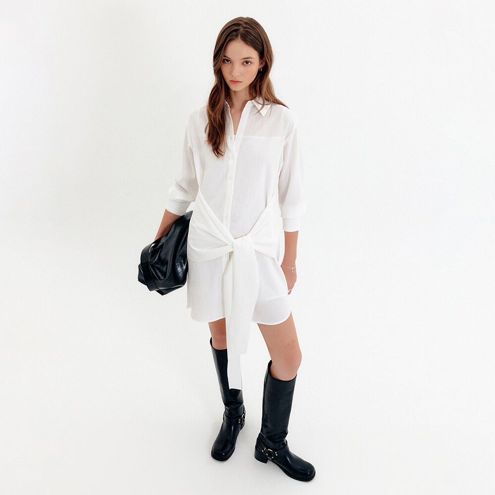 Shirring Shirts Onepiece in Ivory VW2AO470-03 - 감도 깊은