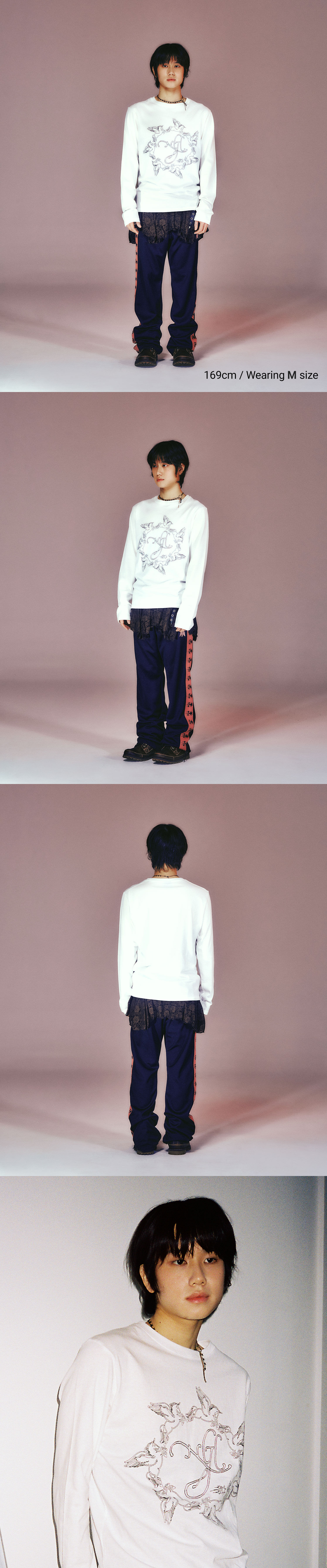 Tシャツ・カットソー [NICEGHOSTCLUB]UNICORN CIRCLE SLIM L/S TEE_WHITE(NG2FSUT55 MUSINSA | NICE GHOST CLUB UNICORN CIRCLE SLIM L/S TEE_WHITE