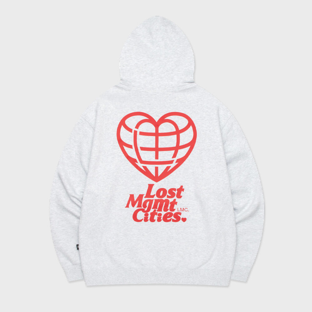 ★LMC★ DOODLE GLOBE HOODIE light heather gray DOODLE GLOBE HOODIE light heather gray - 감도 깊은 취향
