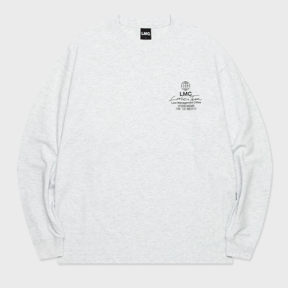 ★ LMC★ DOODLE LOGO LONG SLV TEE light heather gray 0LM45S f1c0b5683f06a5f9bdfe34e2a41b65