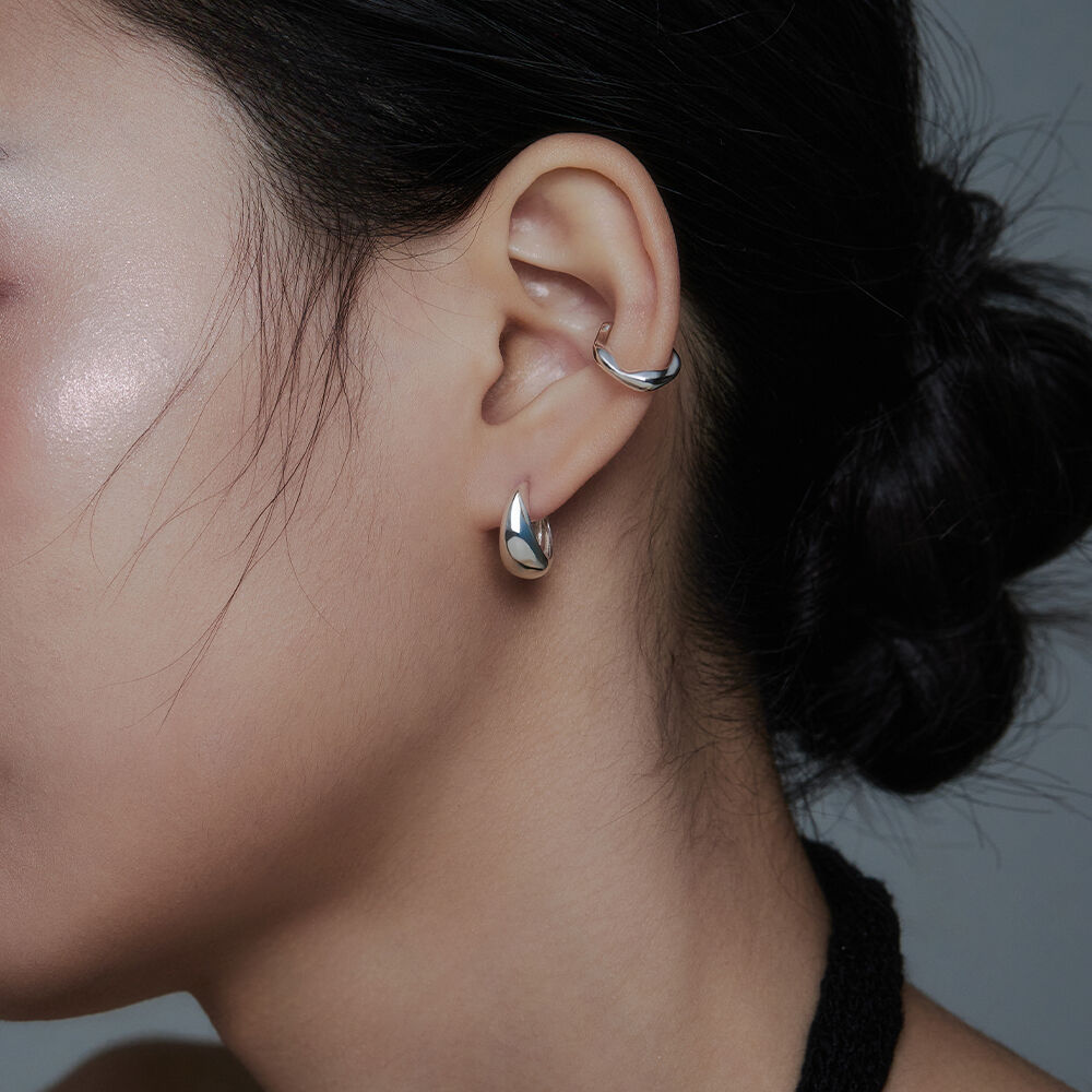 SILVER925) Heart Cubic Chips Earcuff EC1929 - 감도 깊은 취향