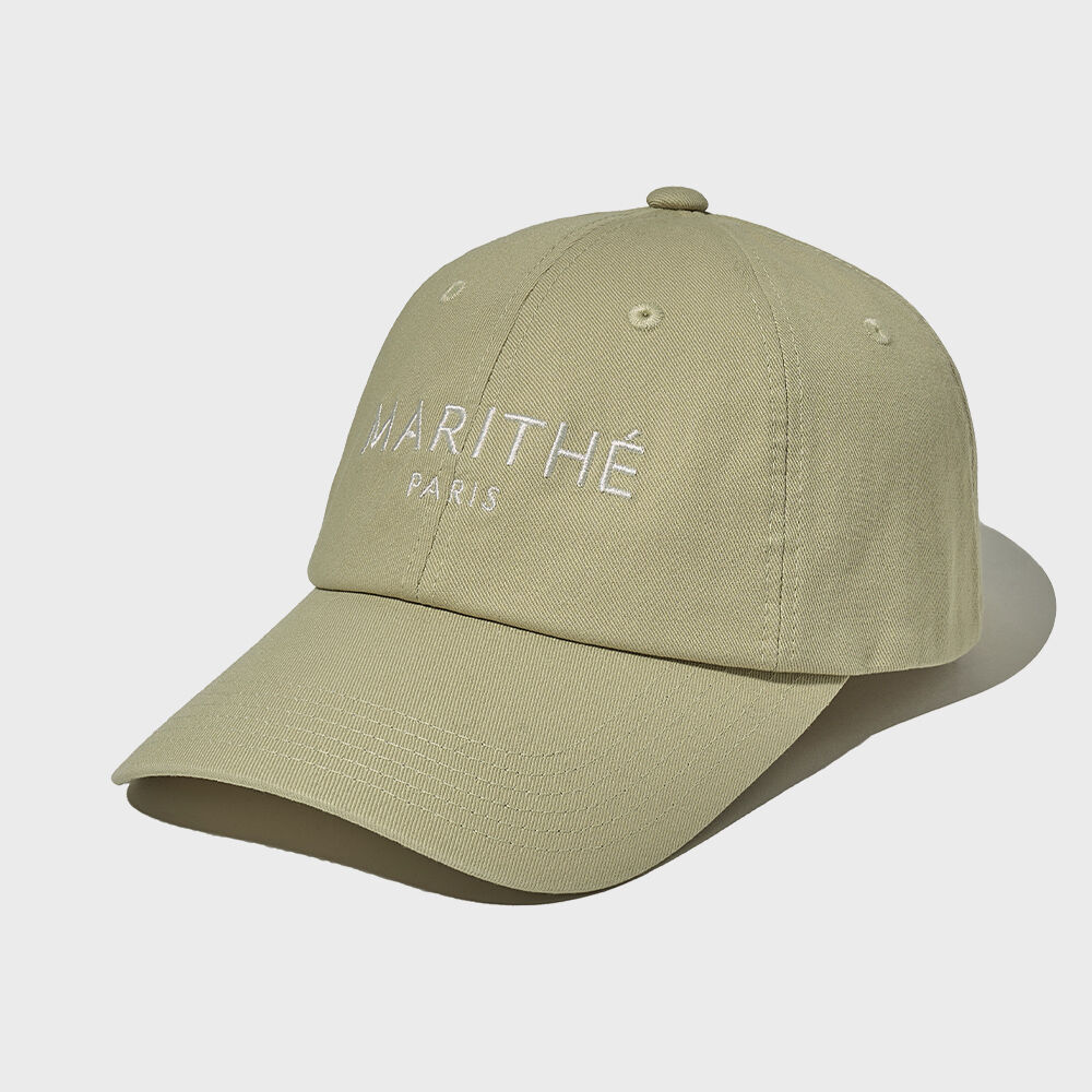 MARITHE APPLIQUE FLAT BRIM CAP green - 감도 깊은 취향 셀렉트
