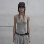 [4th REORDER] DOUBLE EYELET LEATHER BELT (BLACK)