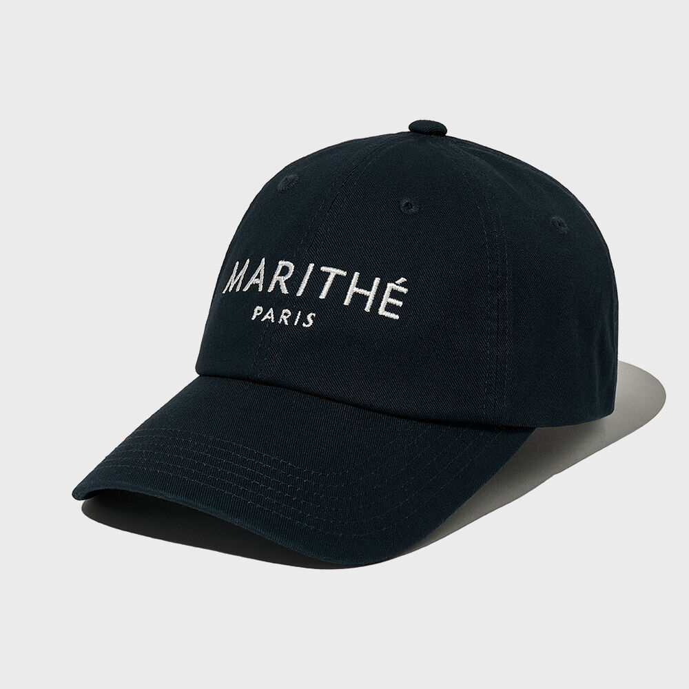 MARITHE ♥ MARITHE APPLIQUE FLAT BRIM CAP/追跡付 Marithe + Francois Girbaud(マリテフランソワジルボー