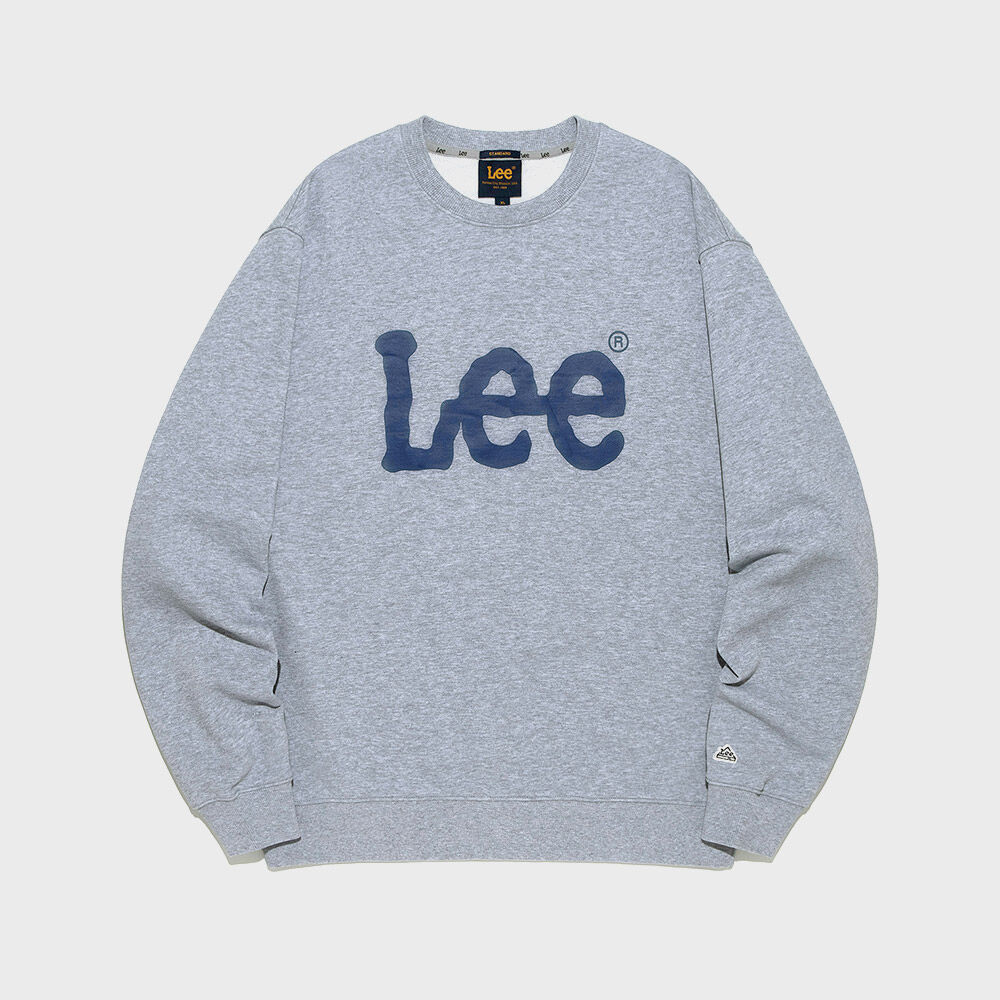 Gallery Wave Logo Graphic Sweatshirt - Light Grey - 감도