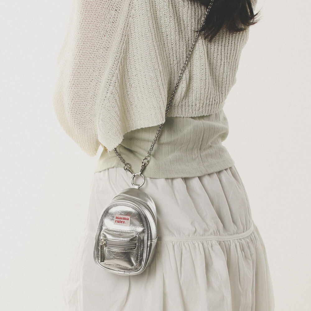 ◆masmarulez◆ mama leather miniature chain cross bag Red 5 mama leather miniature chain cross bag _ Silver : Masmarulez