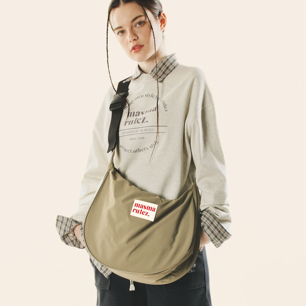 ★masmarulez★ Halfmoon cross bag _ Khaki beige Halfmoon cross bag-khaki beige masmarulez官方網站