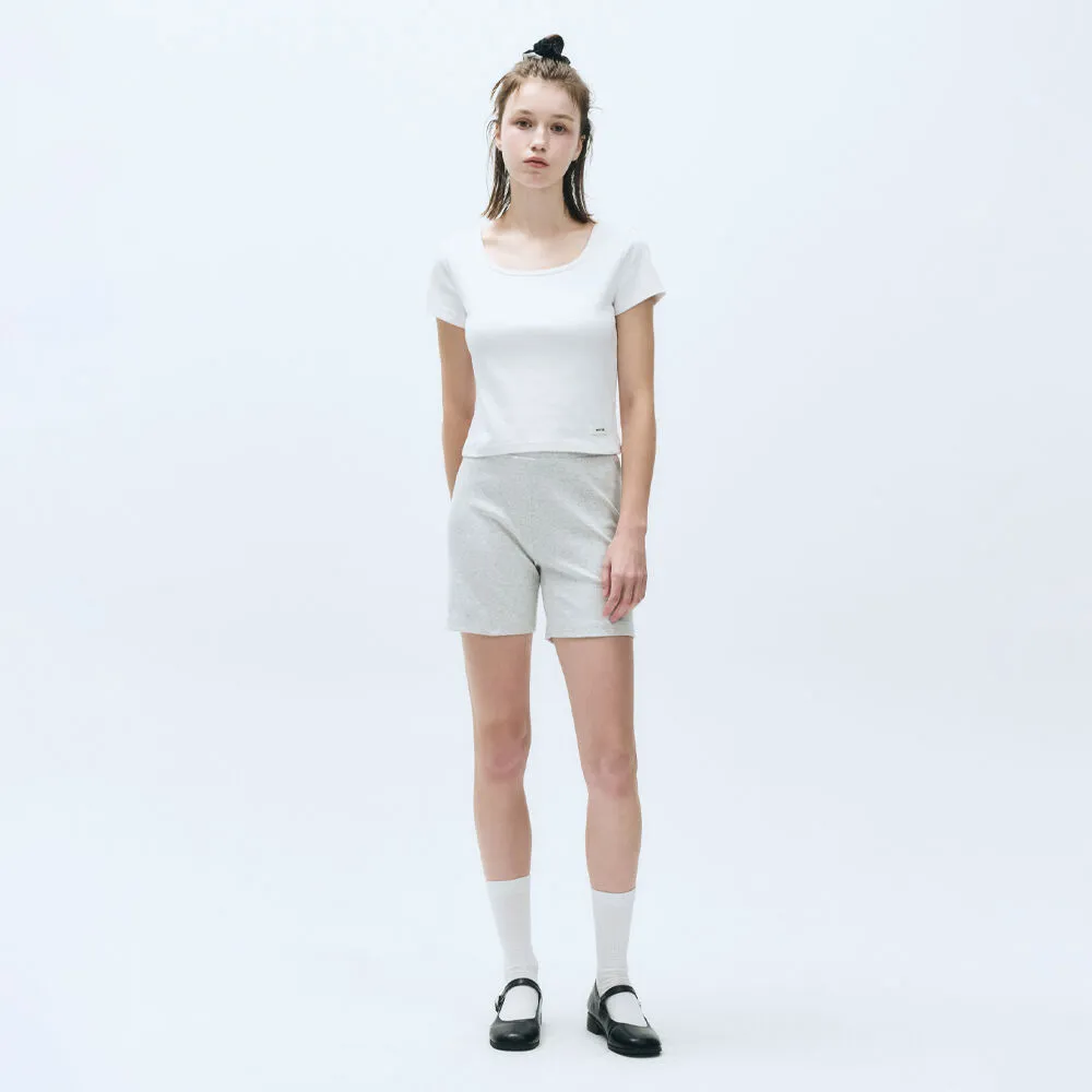Bush Basic Woman W BASIC SLIM SHORTS light heather gray - 감도 깊은 취향 셀렉트샵 29CM