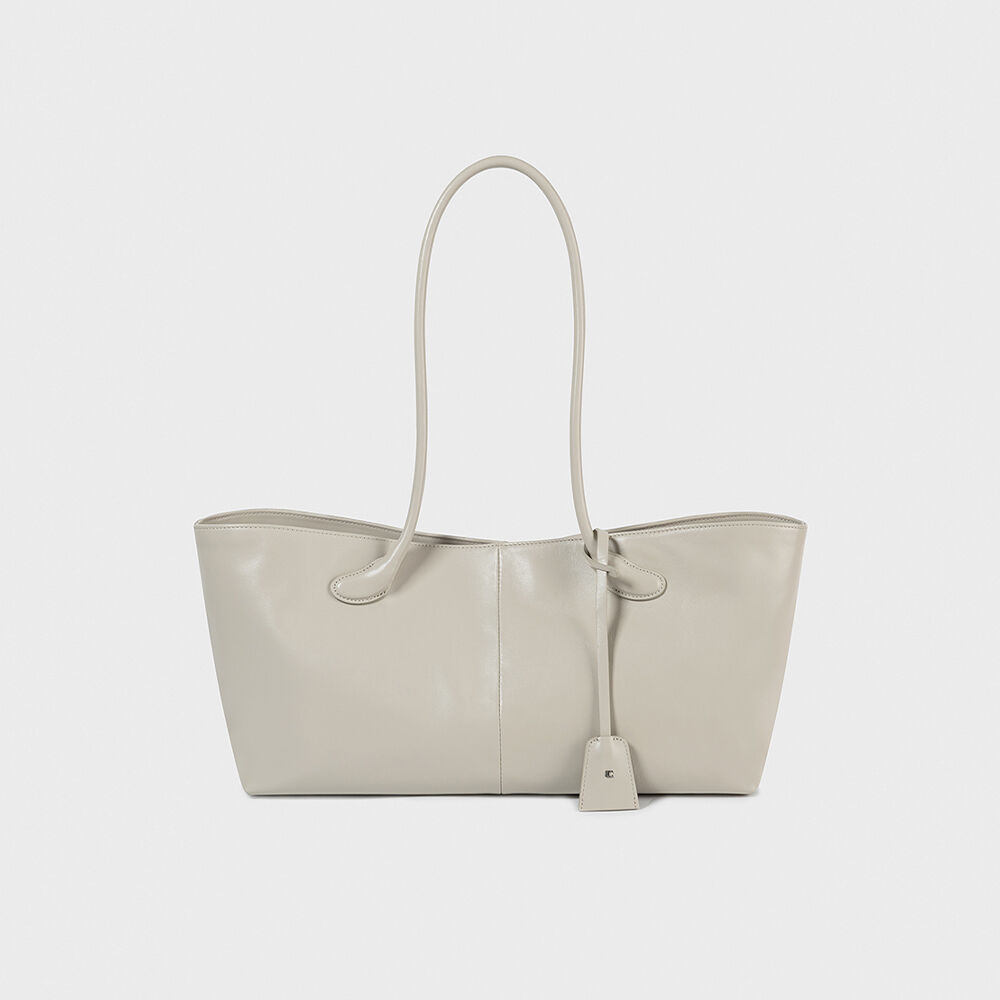 ★LOW CLASSIC★ FOLDED CUBE SHOULDER BAG_WHITE_LOW24RM_BA020 LOW CLASSIC（ロウ クラシック）の「【LOW CLASSIC/ロウ