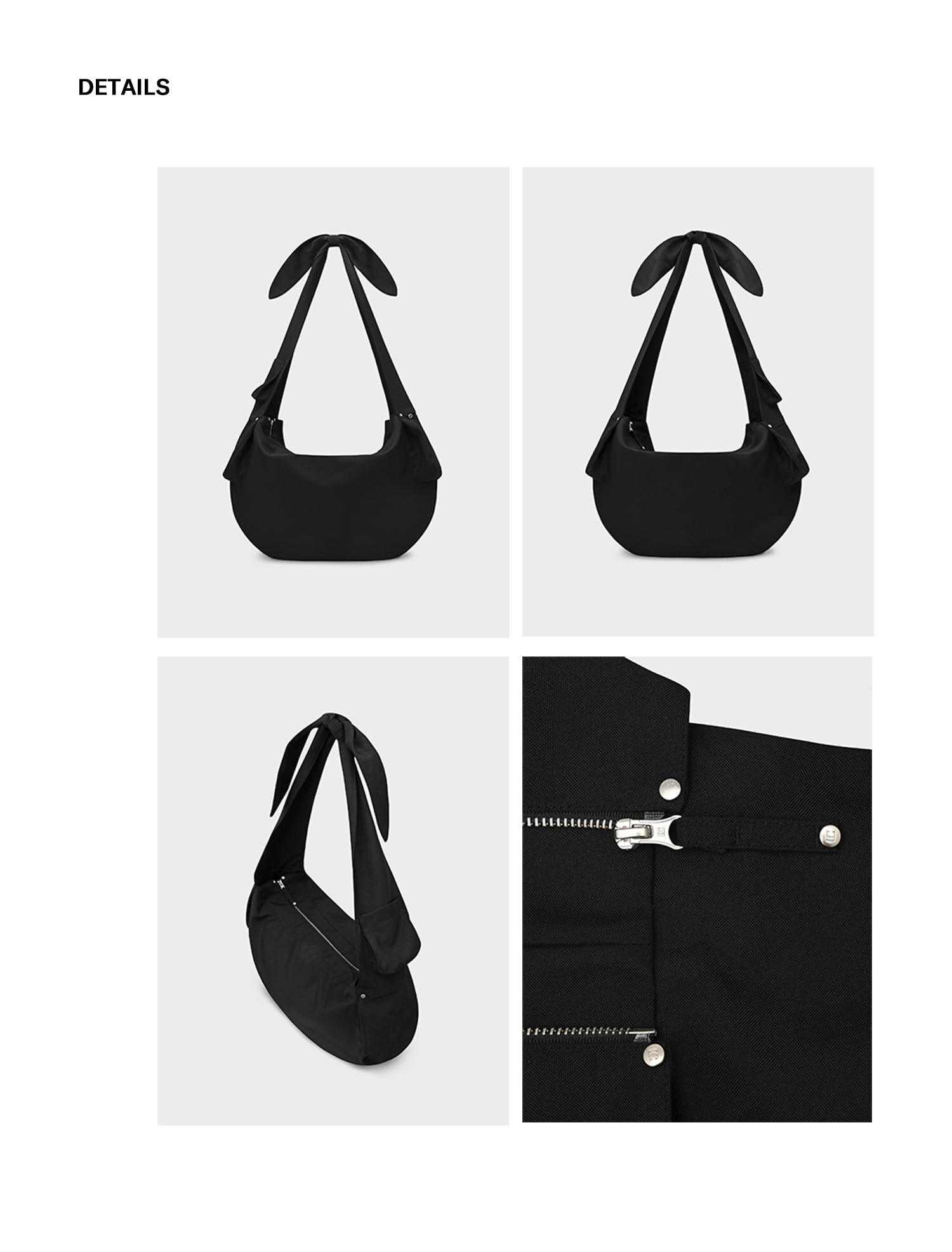 FABRIC CROSS POCKET BAG_BLACK_LW255BA03BK - 감도 깊은 취향