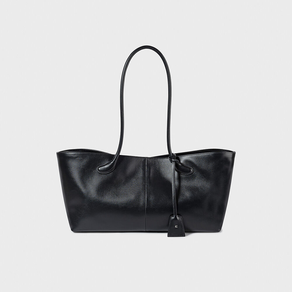 FOLDED CUBE TOTE BAG_BLACK_LOW24RM_BA010BK - 감도 깊은 취향