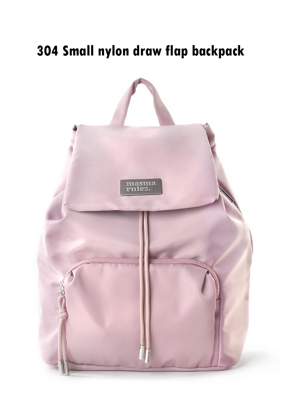 ◆masmarulez◆ 304 Small nylon draw flap backpackPink 501328 304 Small nylon draw flap backpack_Pink - 감도 깊은 취향