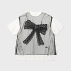 FFATS BIG RIBBON MESH BIG BIG TEE_WHITE(NG2FMUT580A)