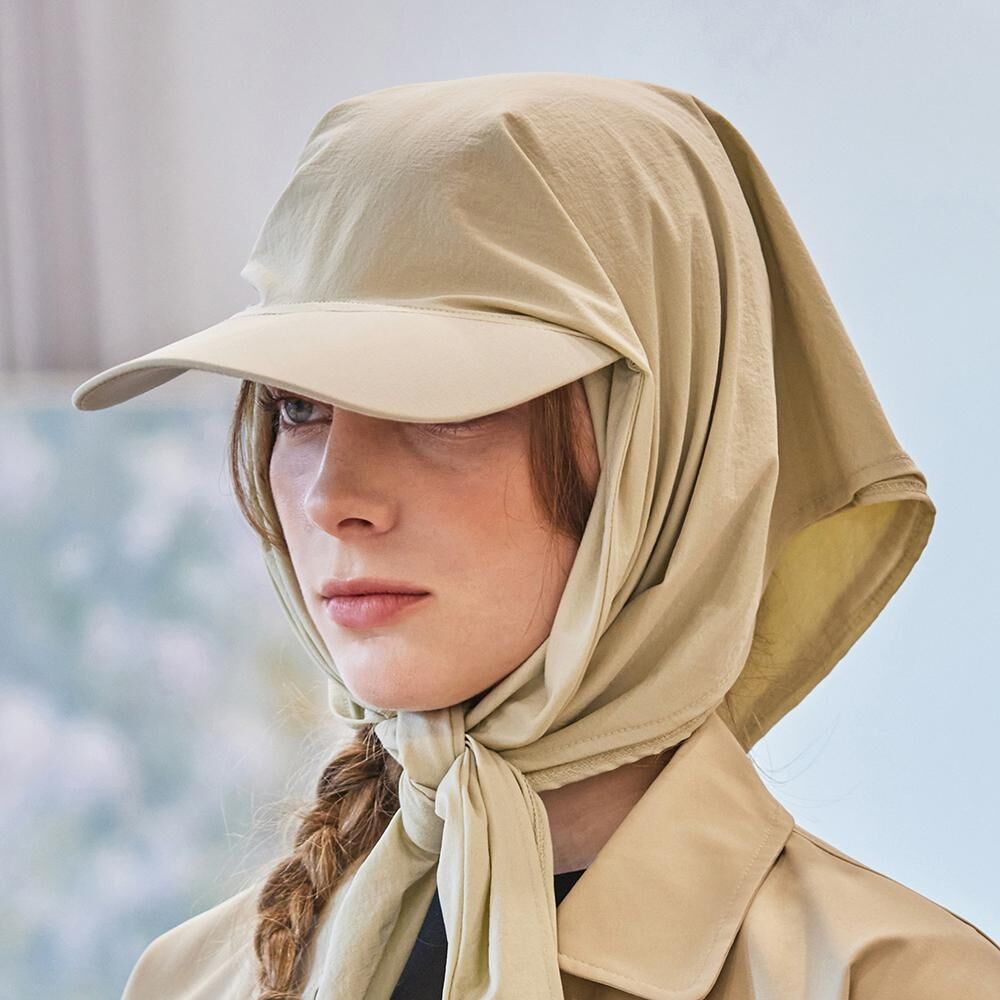Tie-up scarf bandana cap CHECK - 감도 깊은 취향 셀렉트샵 29CM