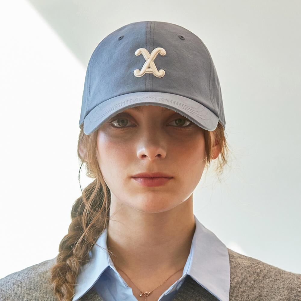 【OPEN YY】Woven YY HEART BONE BALL CAP YY HEART BONE BALL CAP, NAVY