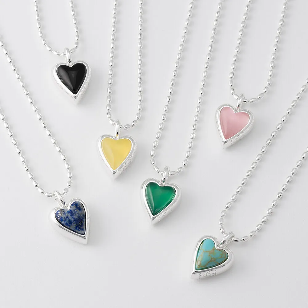 Colored Heart Necklace NZ2024 - ?????? ?????? ?????? ???????????? 29CM