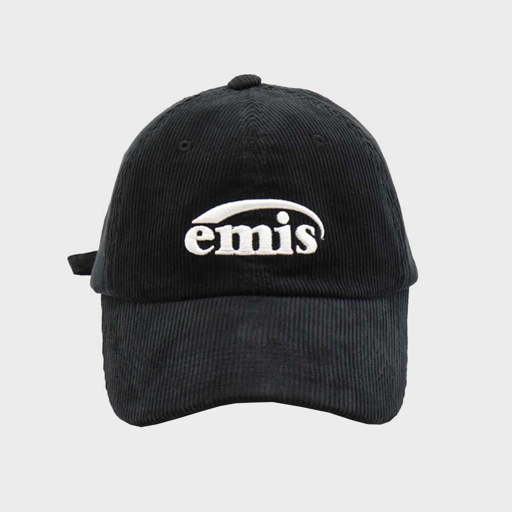 NEW LOGO CORDUROY EMIS CAP-BLACK - 감도 깊은 취향 셀렉트샵 29CM