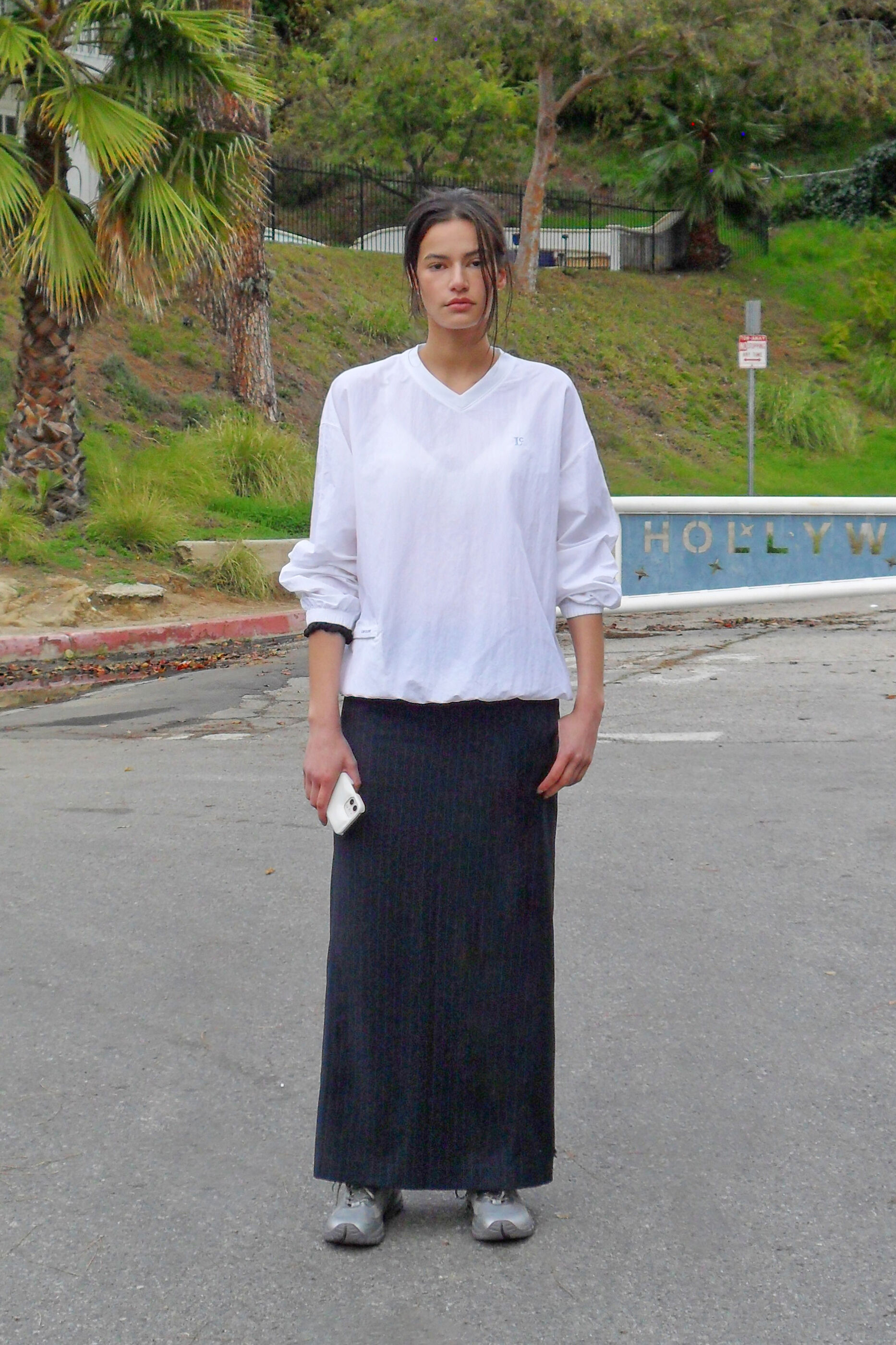★LOW CLASSIC★ RELAXED SLIT LONG SKIRTGREY STRIPE LC251SK01 MUSINSA | LOW CLASSIC RELAXED SLIT LONG SKIRT_GREY