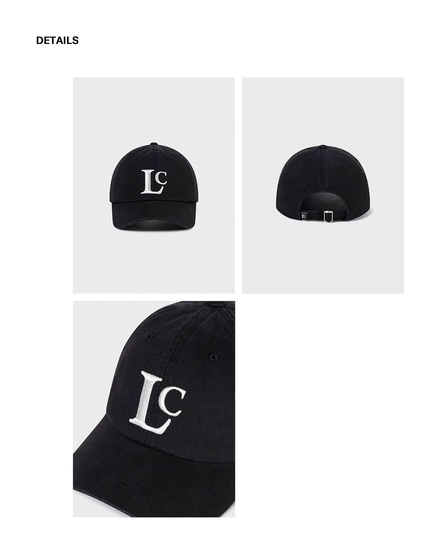 Lc LOGO BALL CAP_BLACK_LC257HA01BK - 감도 깊은 취향 셀렉트샵