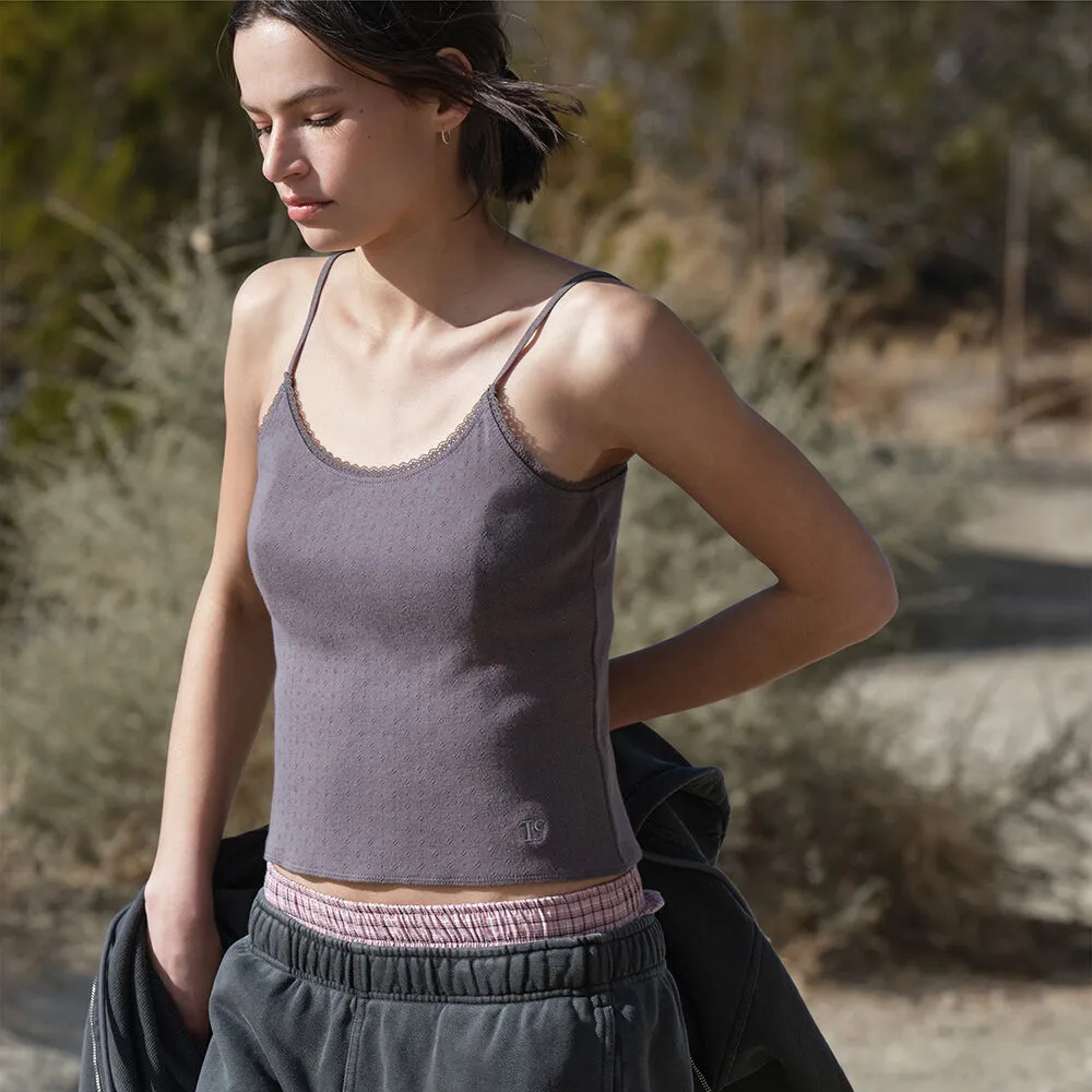 POINTELL LACE SLEEVELESS_CHARCOAL_LC251TS06CC - 감도 깊은 취향 셀렉트샵 29CM