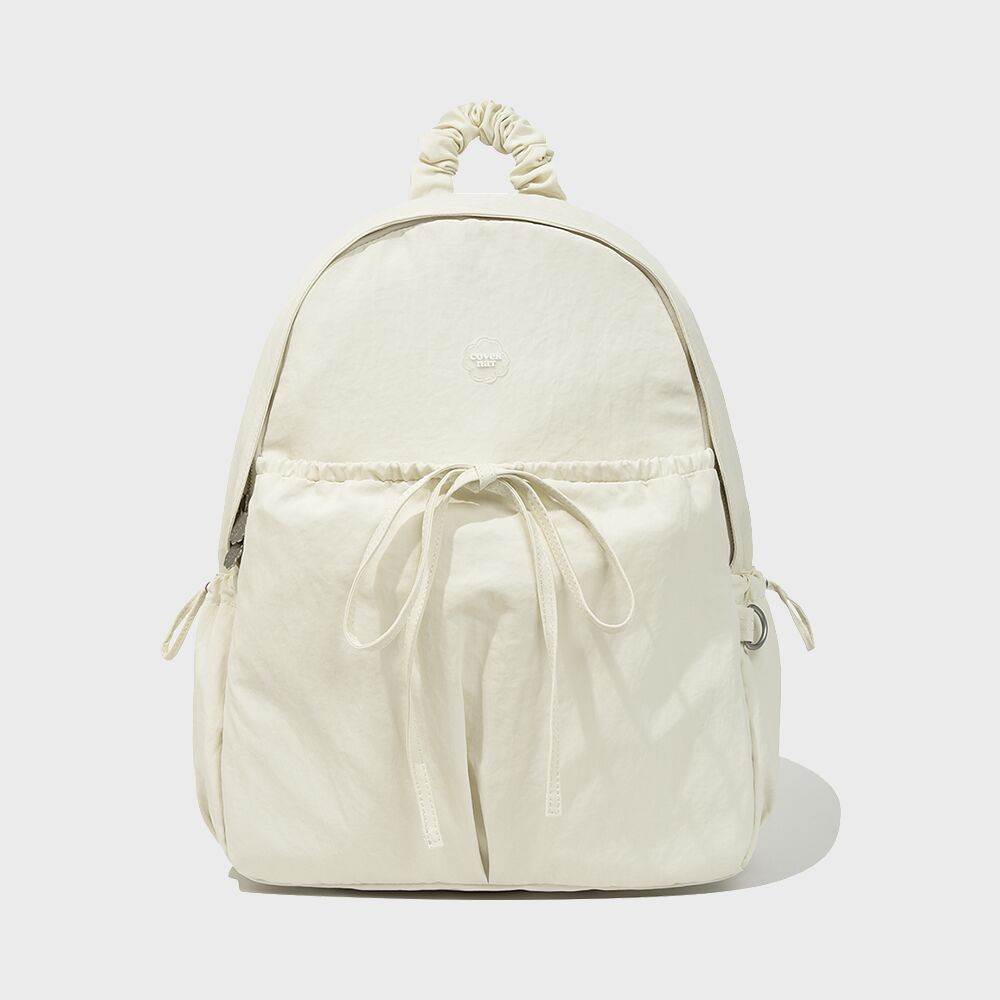 CHECK MIXED 2 POCKET BACKPACK (BEIGE) - 감도 깊은 취향