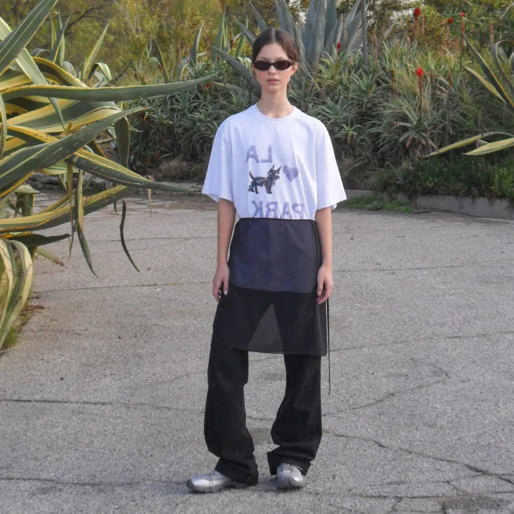 LOVE PARK T-SHIRT_LIGHT MELANGE GREY [LC267TS14LG]