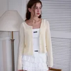 Linen Knit Cardigan [Yellow]