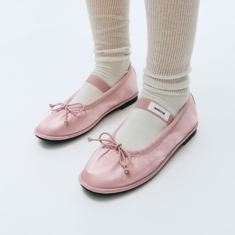 [marithe] W BANDING RIBBON FLAT SHOES ★大人気★ MARITHE CROSS BANDING RIBBON FLAT SHOES✨ Size 23, 24 & 25cm
