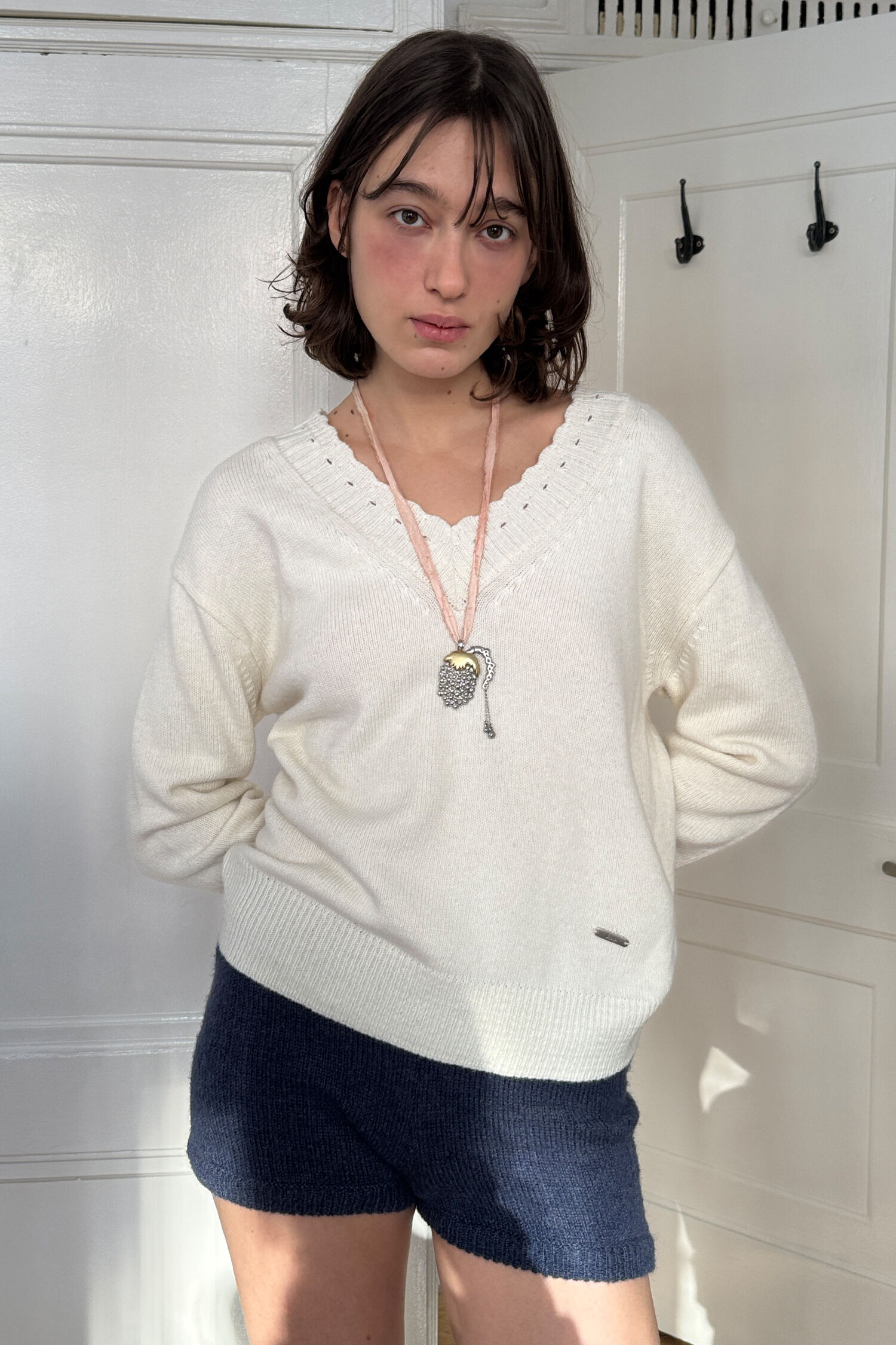 【Sinoon】25SS/人気 ★Dangling Grape Necklace (Silver Gold) Sinoon】25SS/人気 ☆Dangling Grape Necklace (Silver Gold
