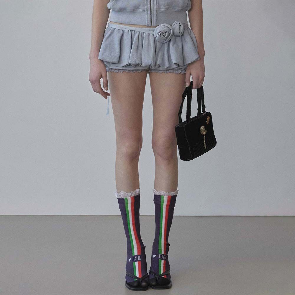 Sculptor X Fantasia] Tail Skirt Hazy Pink - 감도 깊은 취향