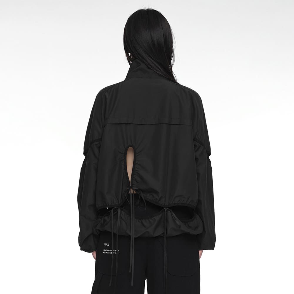 PINTUCK WIND BREAKER (UNISEX) LIGHT GRAY - 감도 깊은 취향