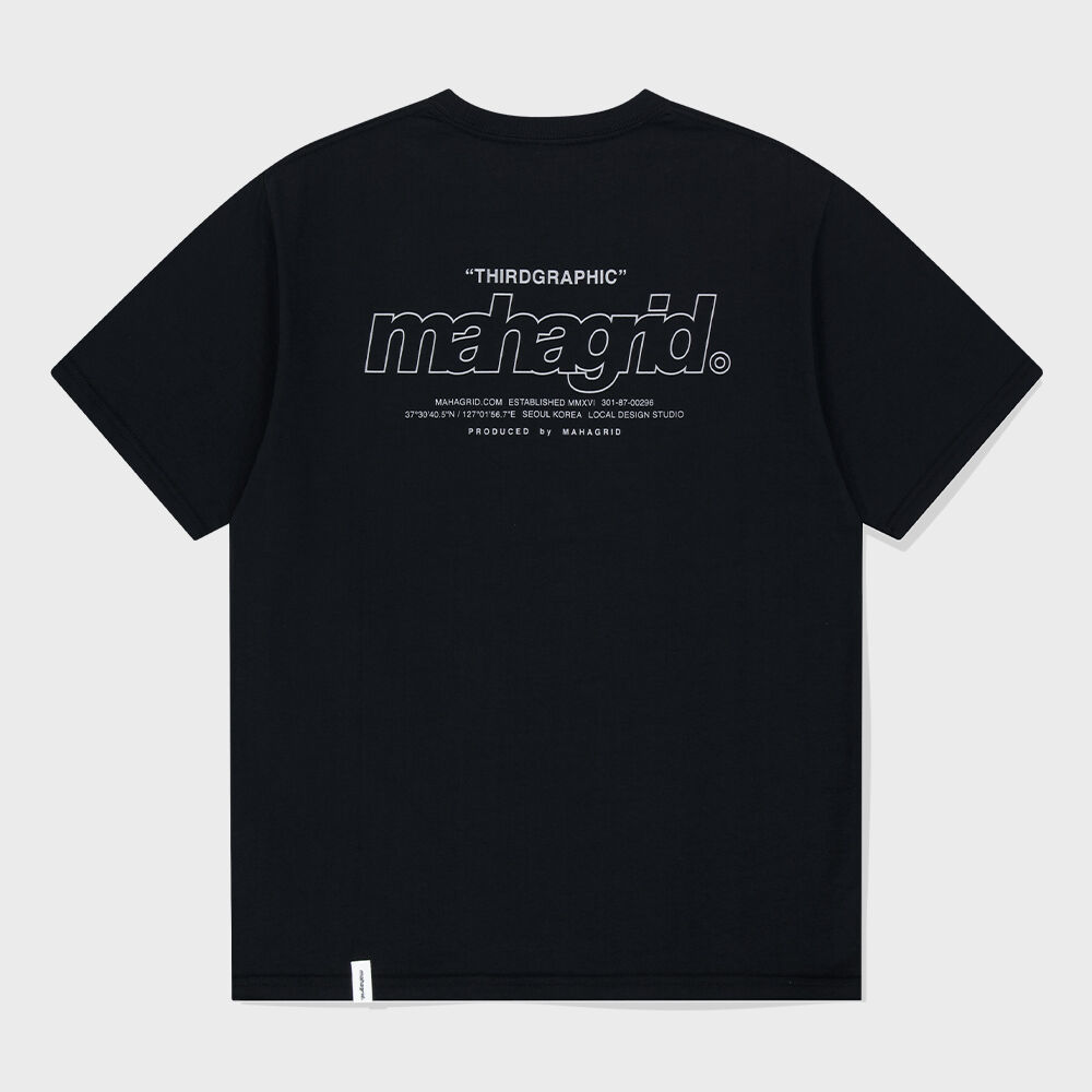 mah CUT OFF APPLIQUE TEE BLACK(MG2FMMT523A) - 감도 깊은 취향