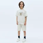 KIDS HALF SWEAT SET-UP oatmeal