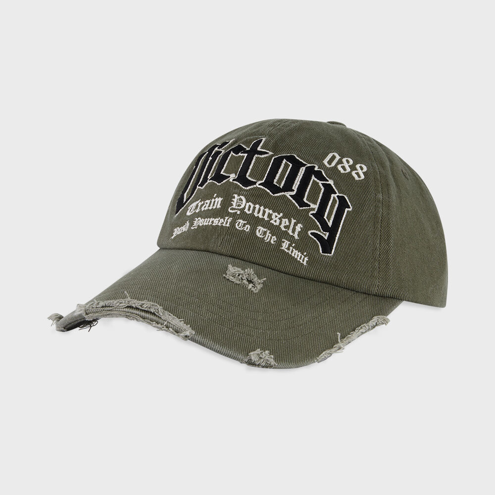 MARITHE ♥ CLASSIC LOGO DAMAGED OVERFIT CAP/追跡付 ○ Marithe ○ CLASSIC LOGO DAMAGED OVERFIT CAP (Marithe +