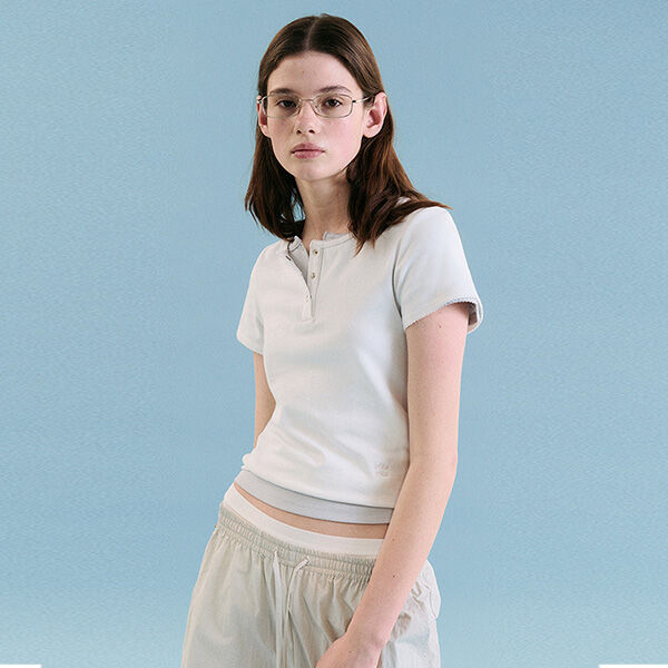 SET]_NUBASIC TENCEL HALF T-SHIRT SET GRAY - 감도 깊은 취향