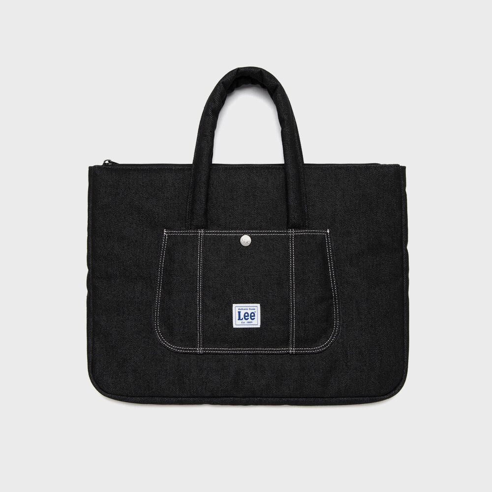 ＊韓国＊［COOL SMILE CLUB］Cool Canvas Tote Large Black Smile My Guy - Black Tote Bag – PericoLimited