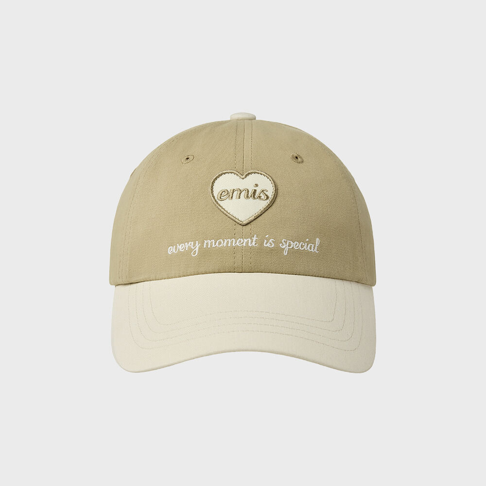 Washed HS Arch Logo 6Panel Cap_Navy/Orange - 감도 깊은 취향