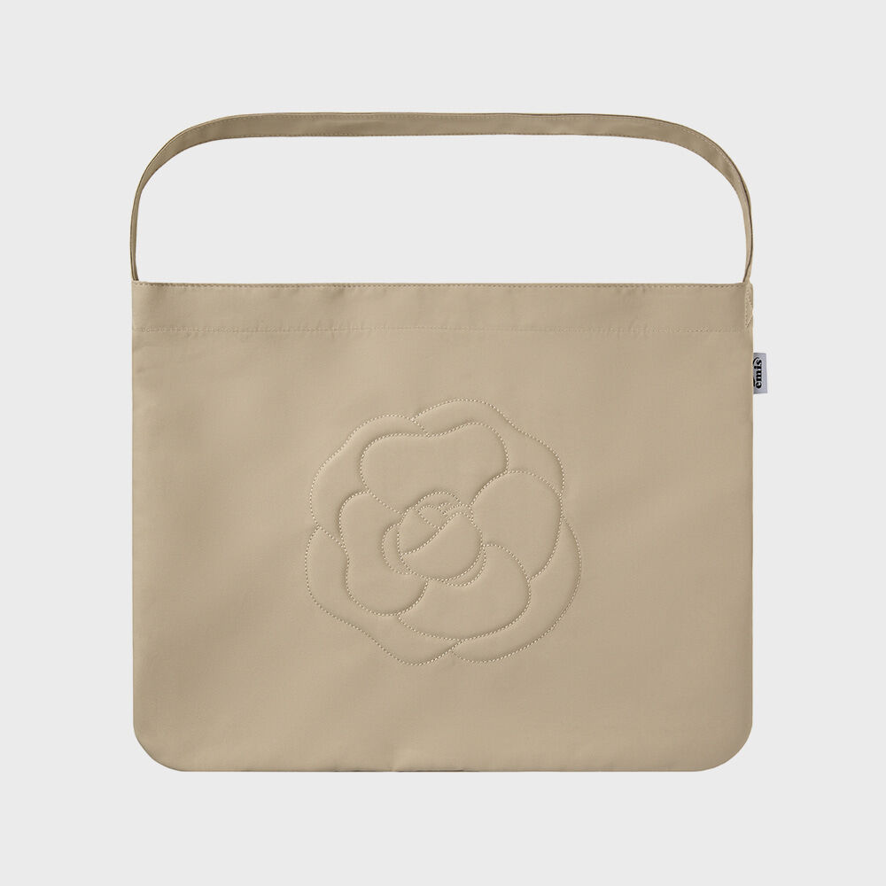 人気 ★EMIS★ PAINTING FLOWER ECO BAG SANDY BROWN PAINTING FLOWER ECO BAG-SANDY BROWN - EMIS