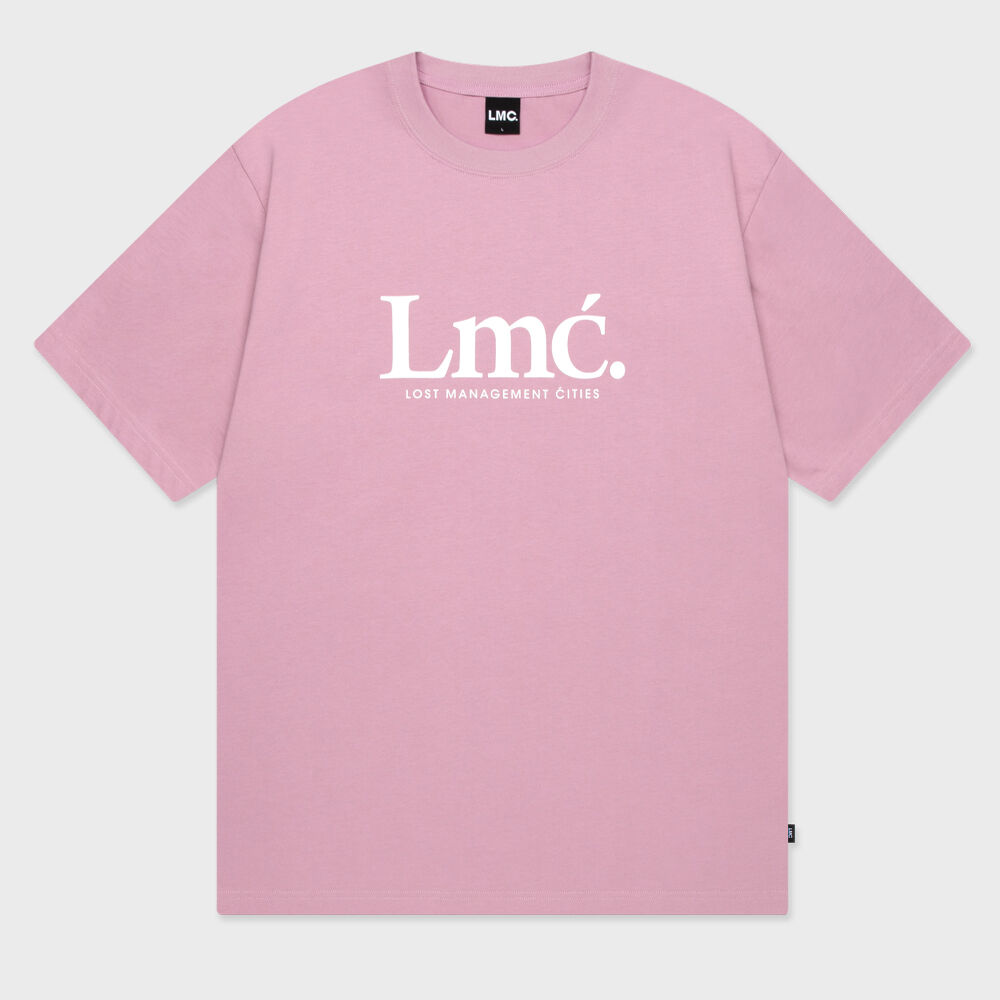 ACID WASHED DOODLE LOGO TEE dark pink - 감도 깊은 취향