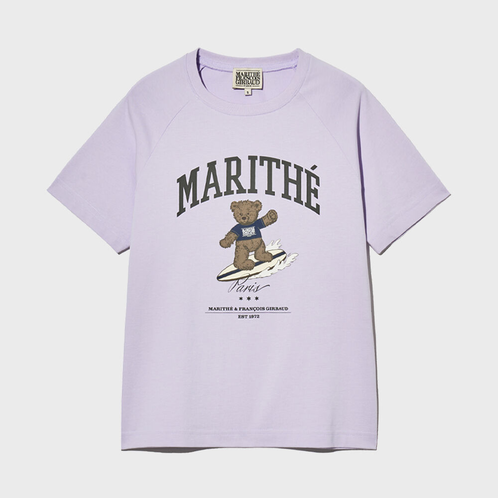 Marithe☆25SS W DOODLE BEAR RAGLAN TEE （2color） Designer fashion, Seoul-fully created | W Concept