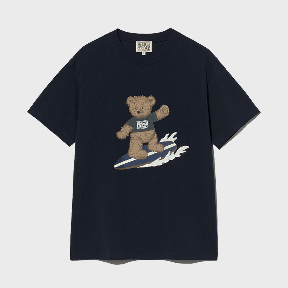SURFING DOODLE BEAR TEE navy - 감도 깊은 취향 셀렉트샵 29CM